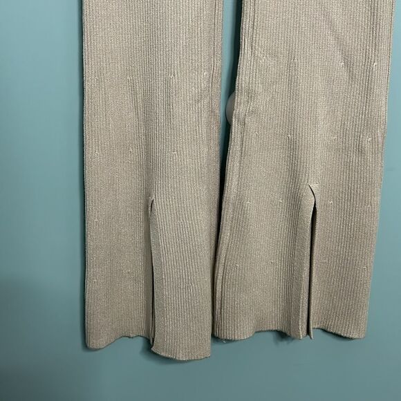 Abercrombie Ribber Split Front Sweater Pants - Picture 3 of 8